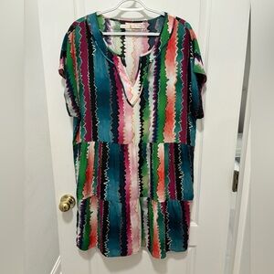 Marie Oliver watercolor dress